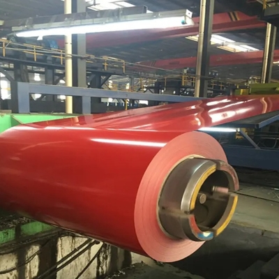 Powlekane kolorami cewki stalowe PPGL Galvalume AZ150 Aluzinc Prepainted Szerokość 762 900 mm