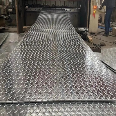 Niestandardowa aluminiowa blacha w kratkę Diamentowa płyta Antypoślizgowa żebrowana 200 mm